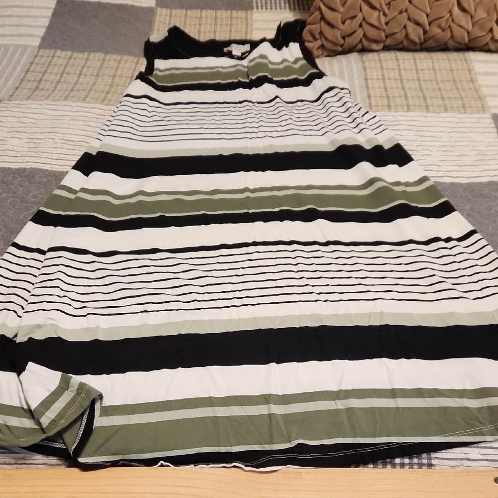 Striped Sleeveless Dress